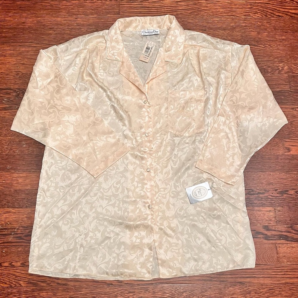 Christian Dior 2pc silk lingerie set